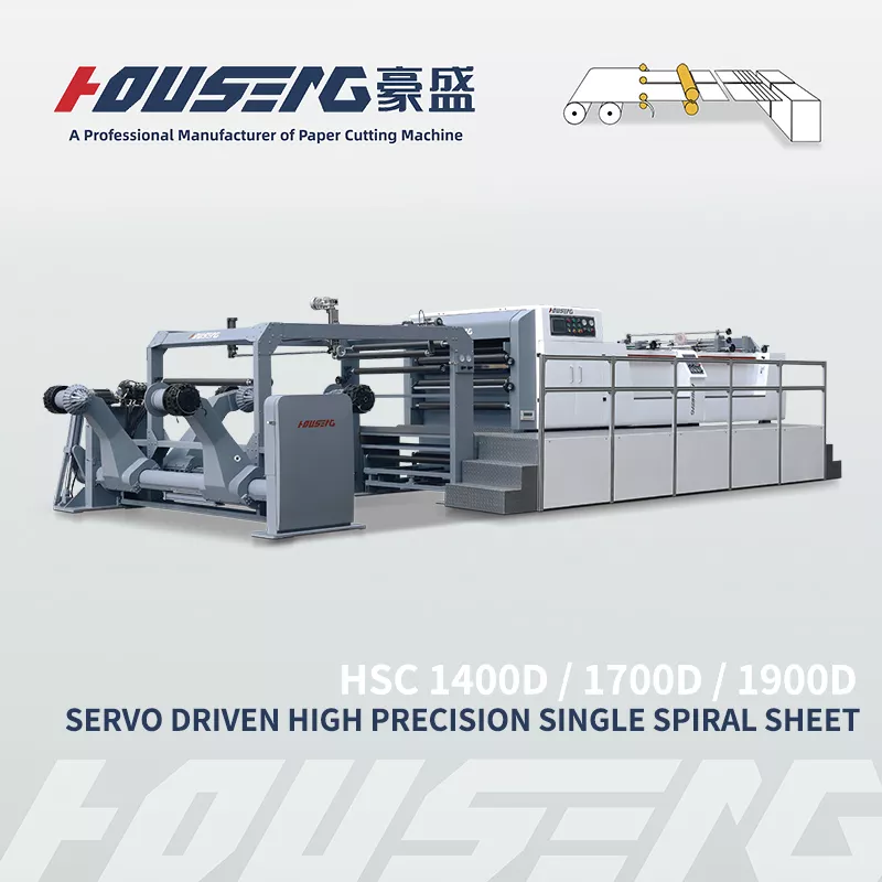 HOUSENG Paper Sheet Cutter Servo Driven Sheeting Machines HSCJ 1400D /1700D /1900D